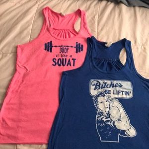 Graphic gym tank bundle